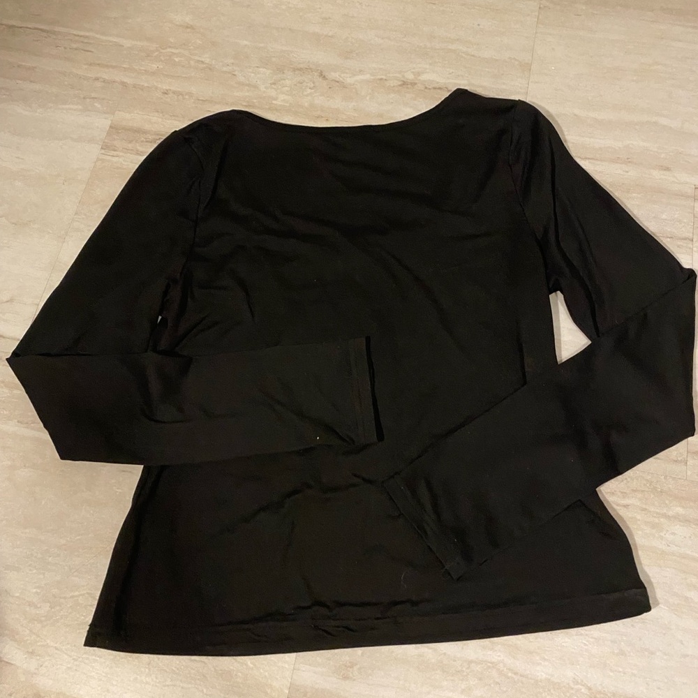 Elegant Black Long Sleeve Top